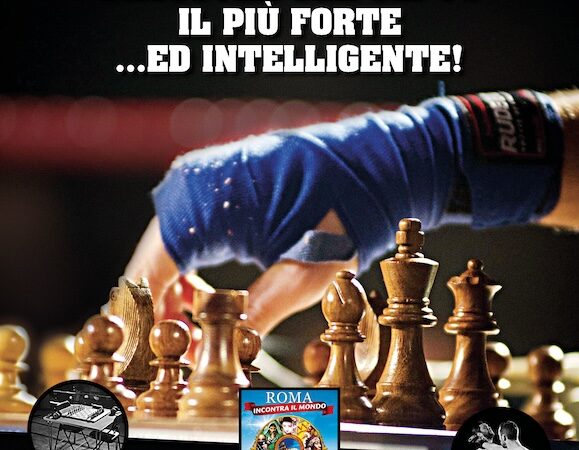 Entra sul ring di scacchipugilato a Roma al Festival del Mondo.