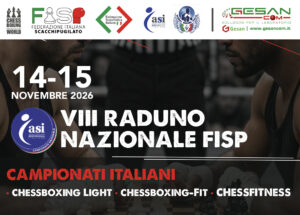 Campionati Italiani di chessboxing Light, Fit e Chessfitness il 14 e 15 novembre.