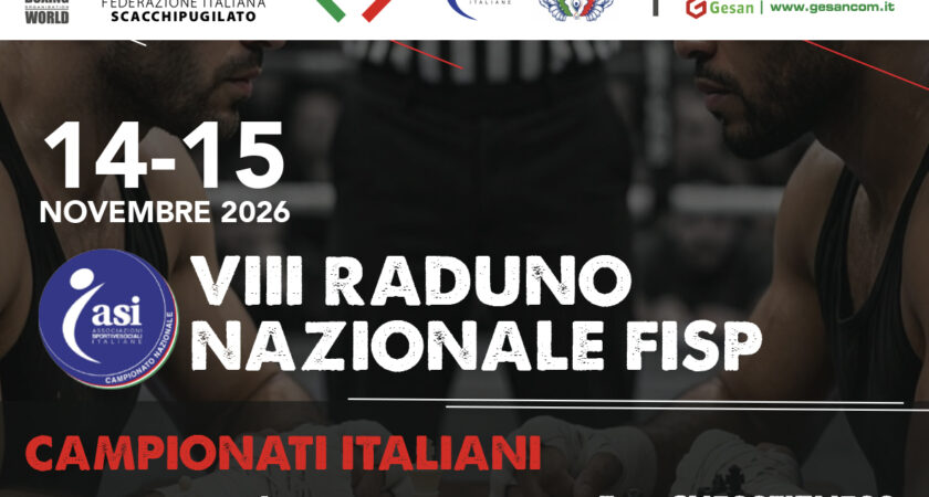 Campionati Italiani di chessboxing Light, Fit e Chessfitness il 14 e 15 novembre.